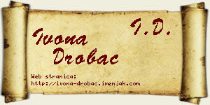 Ivona Drobac vizit kartica